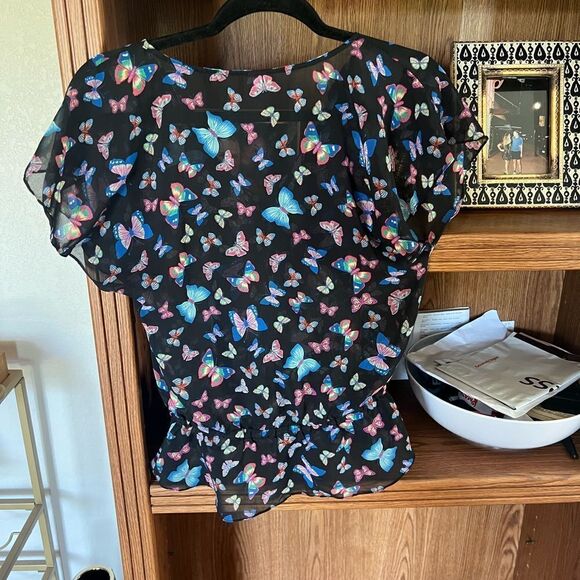 RARE FARM RIO BUTTERFLY TOP - Picture 3 of 4